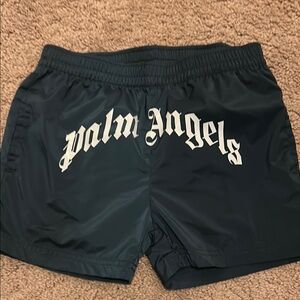 Palm Angels Black Kids Swim Trunks